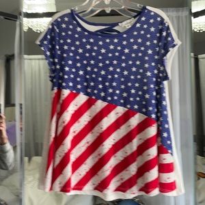 Junior girls patriotic top.